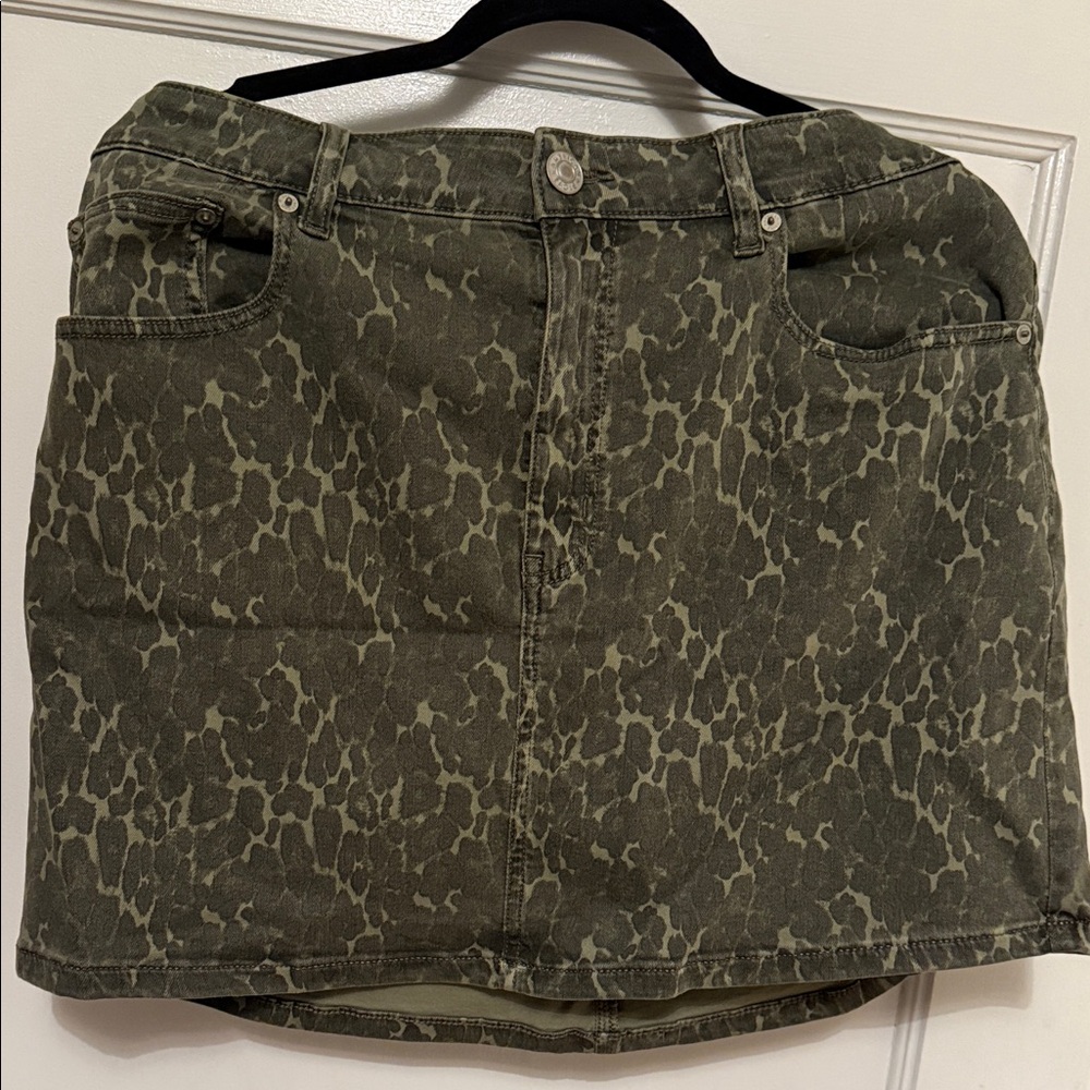 American Eagle Green Wash Women's Skirt